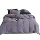 Simple solid color cotton Tianzhu cotton four-piece bedding set