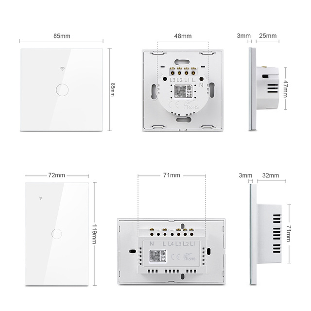 HomeKit面板开关智能家居86型Siri语音WiFi远程控制单火零版MFI - 图1