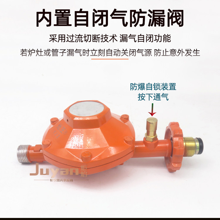 灶王大流量YJ5立方2立方商用煤气阀低压减压阀液化气50kg钢瓶阀门
