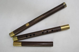 振敏乐器民族 箫演奏型素面精品黑檀木箫F、G调 李建刚制