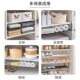 Retractable shoe rack household shoe cabinet layered partition shoe rack