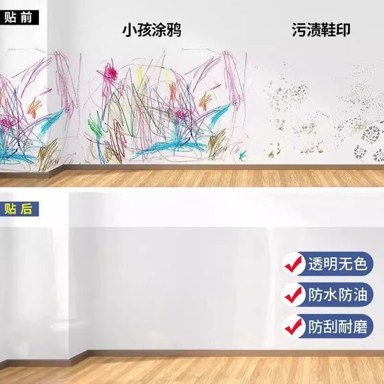 Kitchen oil-proof stickers, electrostatically transparent, high temperature resistant and anti-fouling