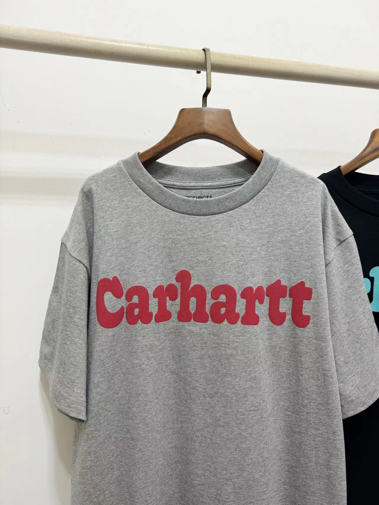 新款卡哈特24SS短袖T恤Carhartt wip字母印花圆领TEE夏季男女同款 - 图2