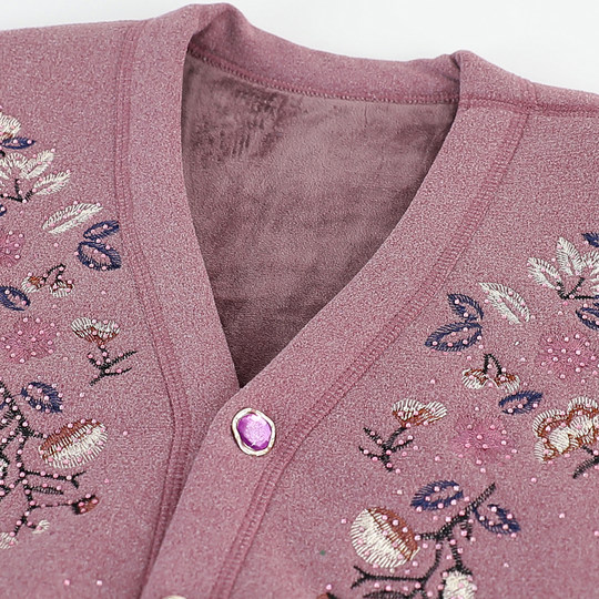 中老年人马甲女秋冬季加绒奶奶装背心妈妈外穿加厚马夹老太太外套