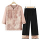 Mom's Summer Clothes New Two-piece Suit Older Women's Clothes
