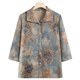 Grandma's spring and summer new shirts, clothes for 60-year-olds