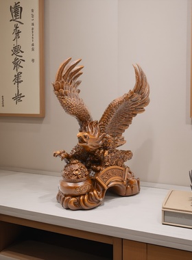 大展宏图老鹰摆件新中式
