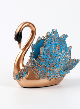 轻奢高级感创意情侣天鹅摆件