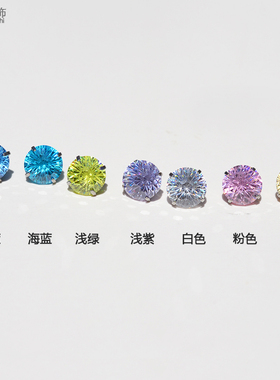 钛合金M0.9牙烟花锆石鸟巢钻替换头内螺丝内螺纹爪镶锆替换钻头