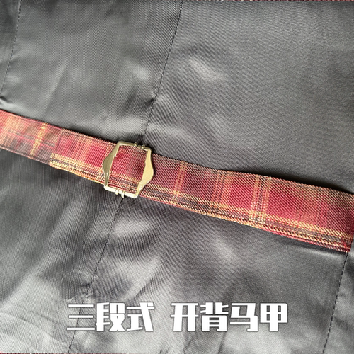 非零旦斯 酒红金格马甲popping马甲locking演出服街舞服装上衣 - 图2