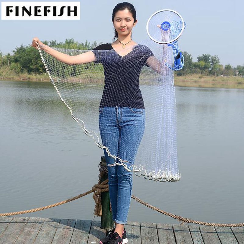 Finefish Cast Net 2.4-4.2M With Sinker Or Without Sinker SA - 图3