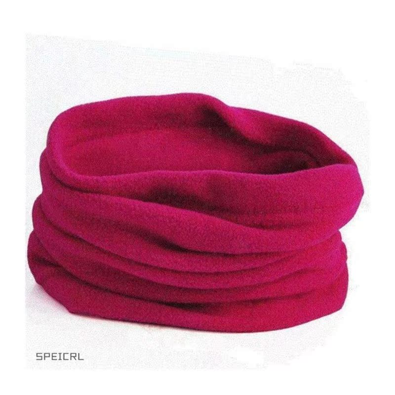 -Mens Womens Thermal Warm Fleece Snood Scarf Neck Warmer Be - 图3