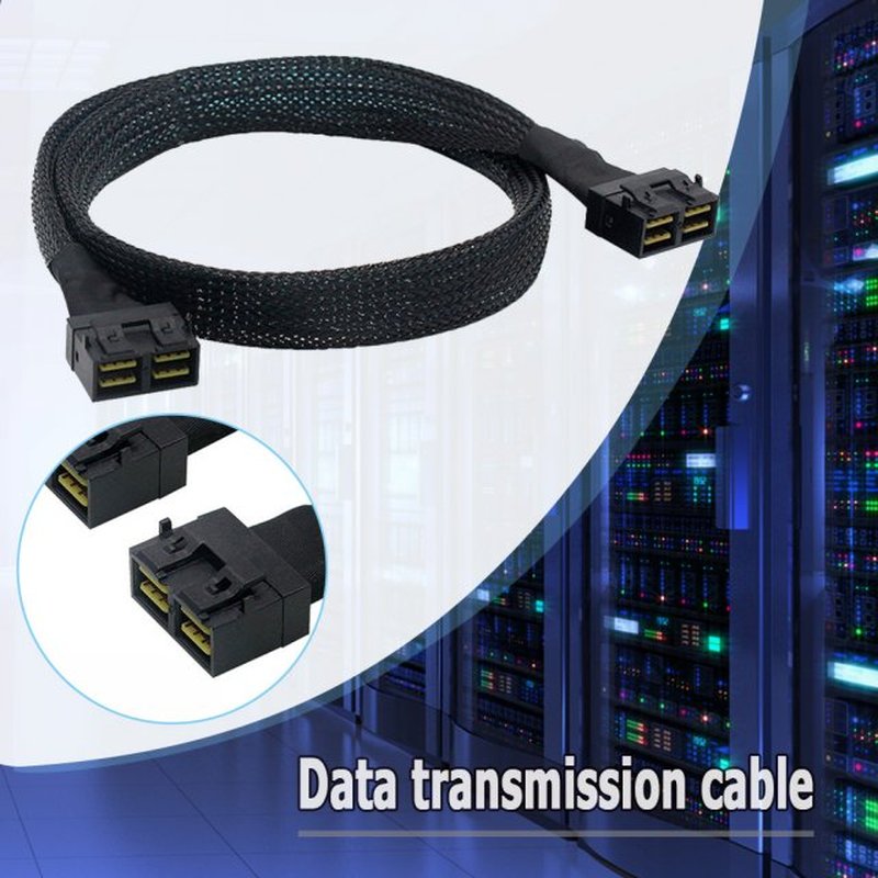 Hot Sell 1M SAS SFF-8643 to SFF-8643 Cord SFF-8654 8i Host S - 图2