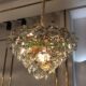 Light luxury post-modern art round crystal chandelier