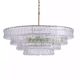 French glass living room and dining room chandelier
