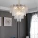 Light luxury glass chandelier, artistic style fashionable bedroom lamp