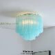 French Murano glass chandelier designer style mid-century creative bedroom retro villa living room ceiling light