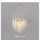 Light luxury chandelier glass modern copper lamp new style