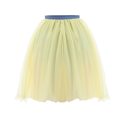 Новый продукт маленький жасмин цвет двойной слой белый снежный снежная балетная юбка для балета Half -кузов танцевальная марля