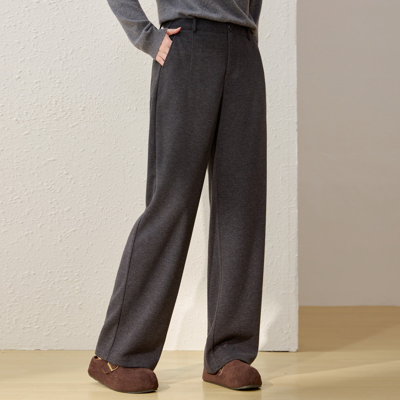 【舒适松紧后腰显瘦简约百搭裤子】纤莉秀大码女装胖mm2026春新款,淘宝优惠券,粉丝福利购,淘宝优惠卷