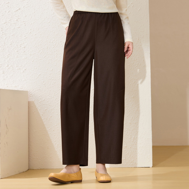 【舒适松紧腰百搭显瘦裤子】纤莉秀大码女装休闲裤胖mm2026春新款,淘宝优惠券,粉丝福利购,淘宝优惠卷