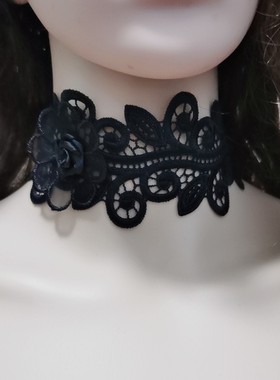 颈链配饰糖衣】蕾丝女