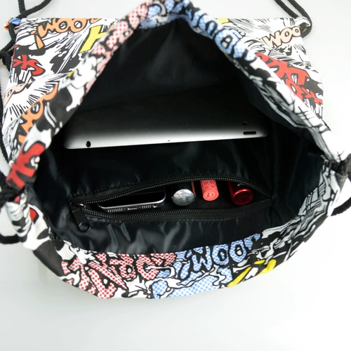 Мешочек, рюкзак, сумка для путешествий подходит для мужчин и женщин, свежий тканевый мешок, на шнурках