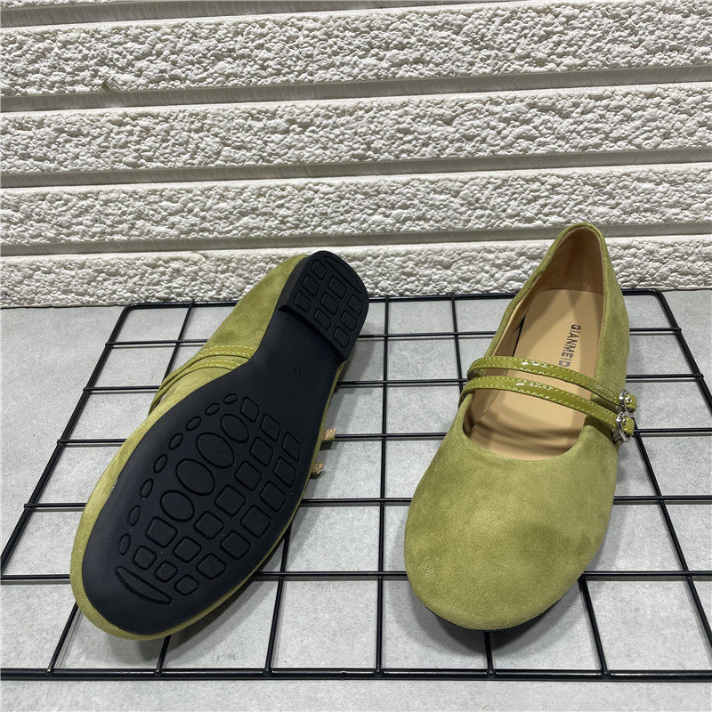 断码处理羊反绒皮韩国芭蕾风一字扣秋季圆头玛丽珍真皮平底单鞋女,淘宝优惠券,粉丝福利购,淘宝优惠卷