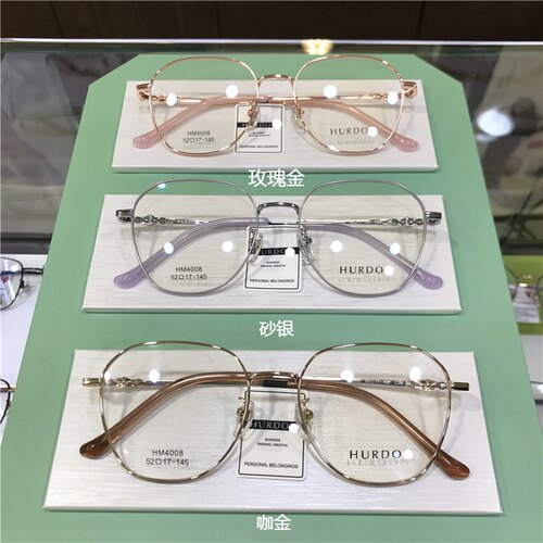 小红书超轻复古近视眼镜女多边形素颜网红眼镜架男潮防蓝光配度数 - 图1