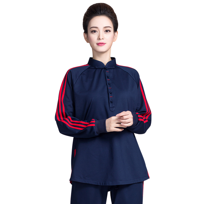 古韵中华高端改良加绒加厚太极服男秋冬季太极拳练功服八段锦女士 - 图3