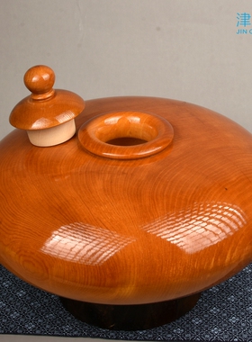 台湾阿里山桧木宝瓶摆件居家装饰