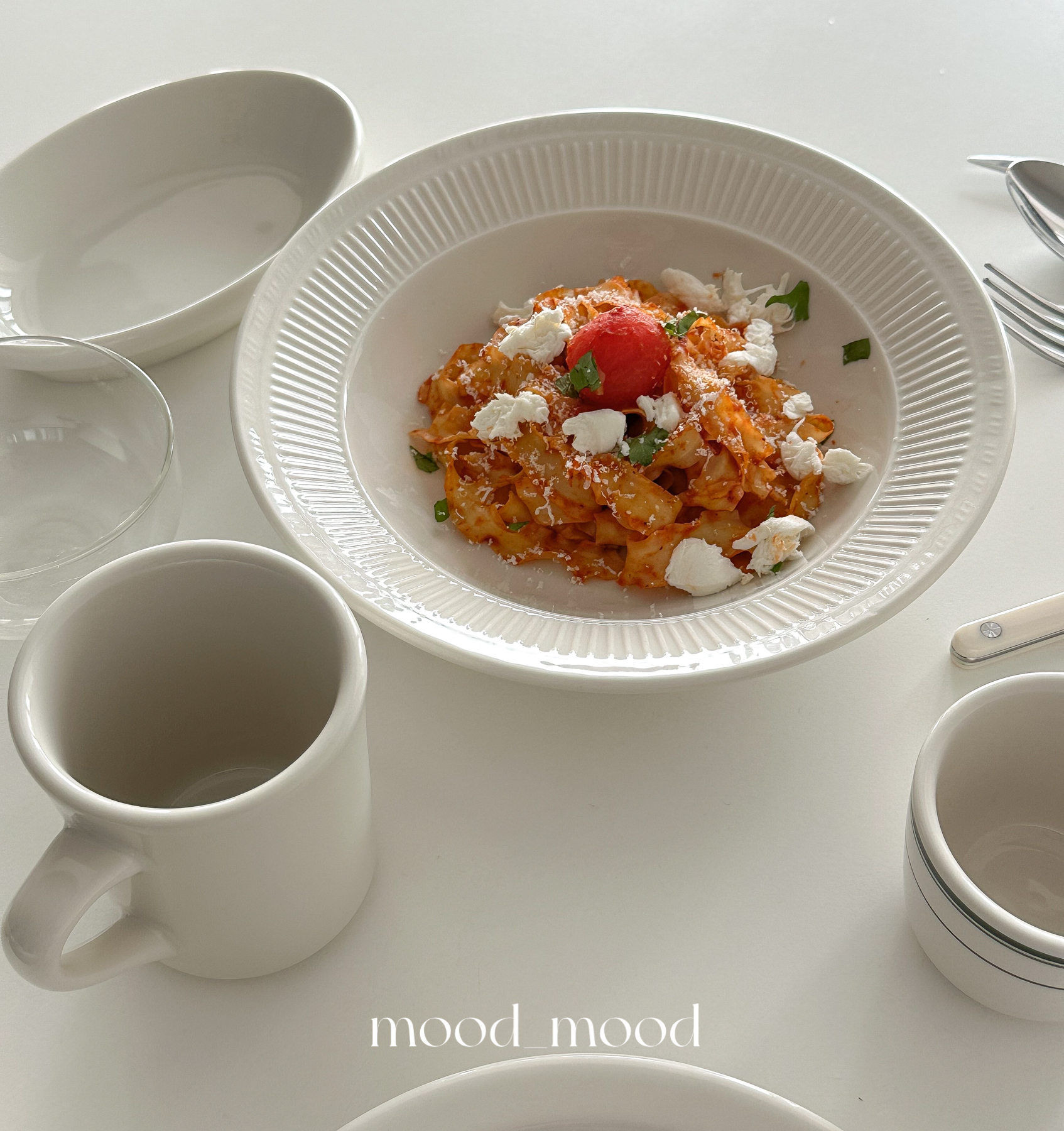 moodboard 乳白系列/浮雕汤盘 厚实宫廷感法式意面西餐店用陶瓷 - 图3