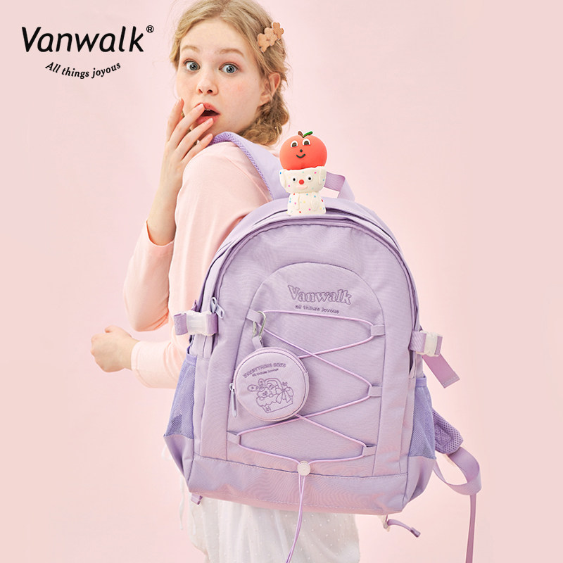 vanwalk野餐系列原创小众女双肩包 出走双肩背包