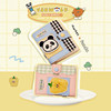 VANWALK fun market cute panda mini coin wallet girl niche design magnetic buckle storage card bag