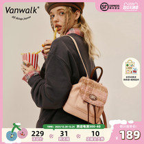 VANWALK Spring Day Ranch Cute Retro 2023 New Autumn Winter Plush Adolescent Girls Double Shoulder Bag Ins Small Bag