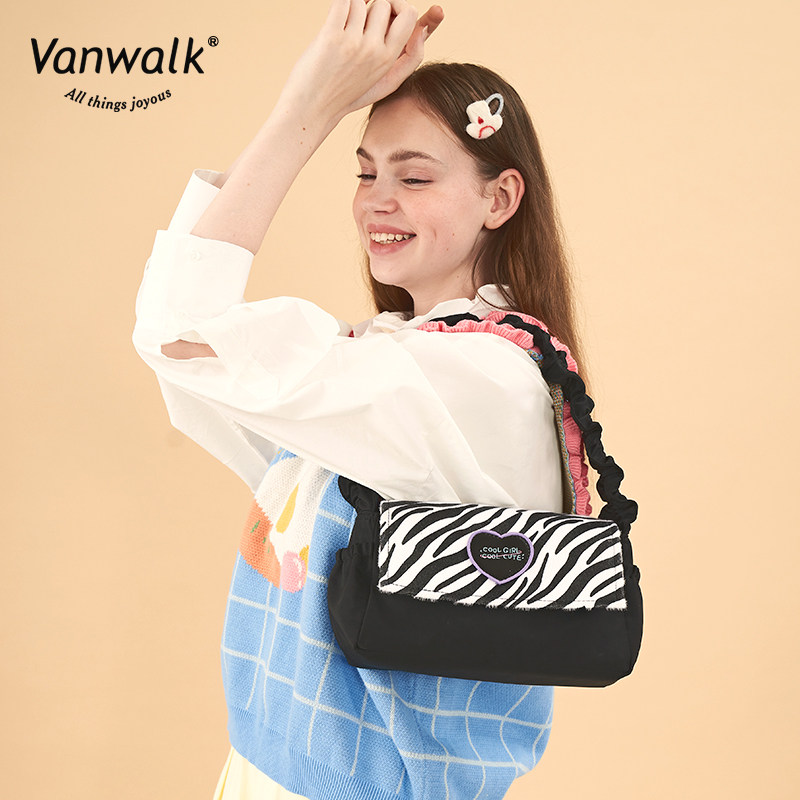 vanwalk阳光牧场辣妹手提豹纹包 出走腋下包