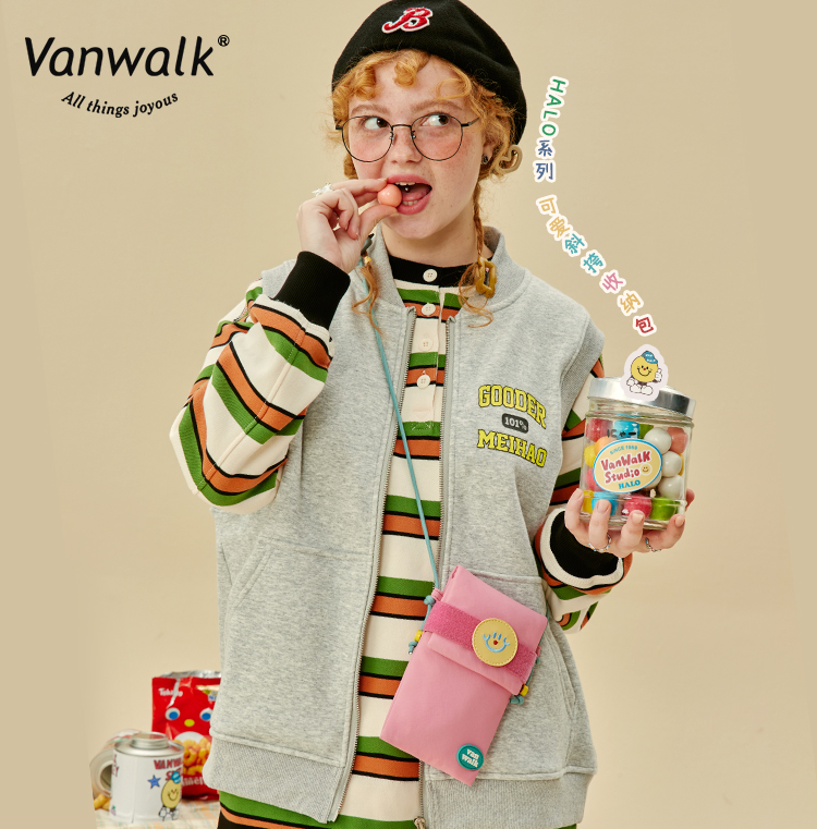 VANWALK HALO 可爱少女日系休闲迷你单肩斜挎包新款装手机小包包 - 图1