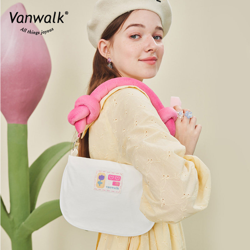 vanwalk郁金香自制奶油糖果单肩包 出走女士包袋