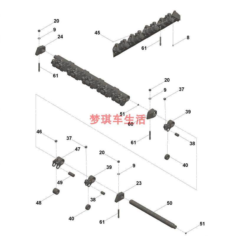 适用于西安康明斯发动机M11凸轮轴从动件随动件轴支架3064583X,淘宝优惠券,粉丝福利购,淘宝优惠卷