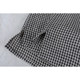 Small Town Moon/Shimu Mi original summer style 100% yarn-dyed linen plaid artistic versatile top T-shirt for women