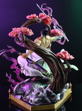海贼王动漫GK手办模型天机燃风阎魔索隆和之国三刀流索隆手办造型