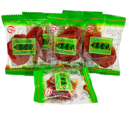Tianjin Nankai Regaliz Apricot carne 500g fruta seca fruta confitada bocadillos sin semillas albaricoque seco en un albaricoque seco a granel a granel