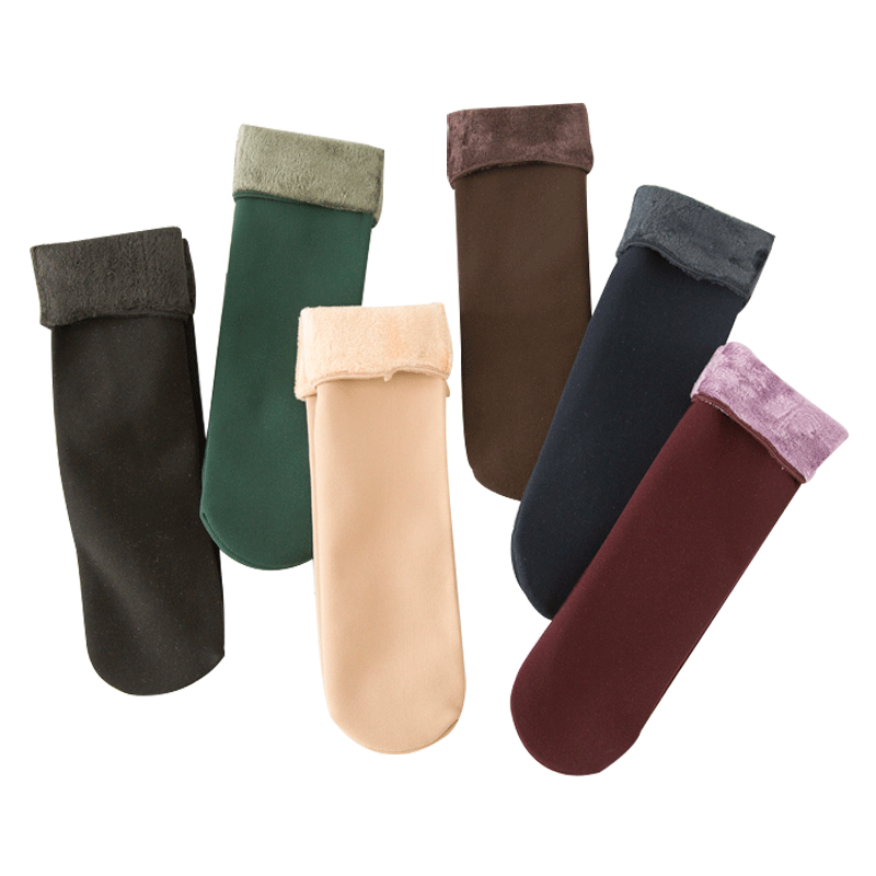 雪地中筒加绒秋冬季睡眠潮男短袜 尤香短袜/打底袜/丝袜/美腿袜