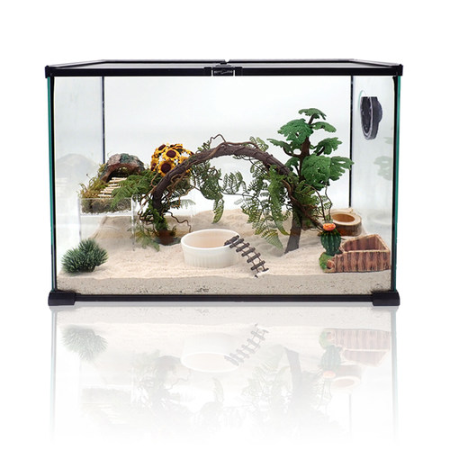 寄居蟹造景玻璃缸～多尺寸爬宠缸大中小号迷你缸Reptizoo1v1造景 - 图1