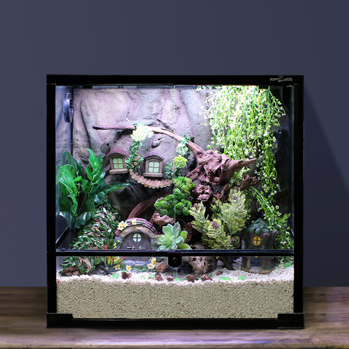 寄居蟹造景玻璃缸～多尺寸爬宠缸大中小号迷你缸Reptizoo1v1造景 - 图0