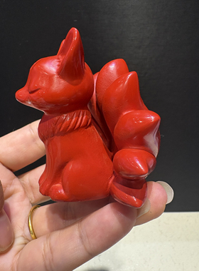 红砂九尾狐凤九仙摆件招财摆件