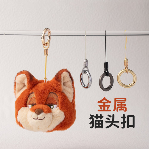 小挂绳玩偶金属可旋转细挂件绳手机配件diy公仔U盘防丢绳子挂环扣 - 图0