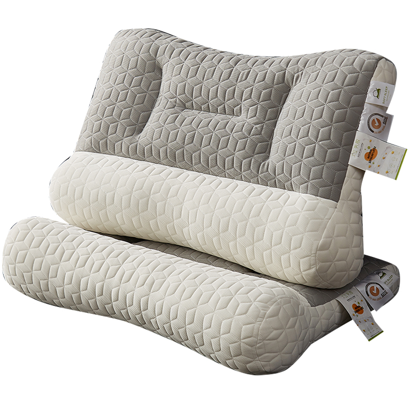 泰国乳胶枕头一对家用天然橡胶枕芯单人记忆护颈椎枕助双人低睡眠 - 图0