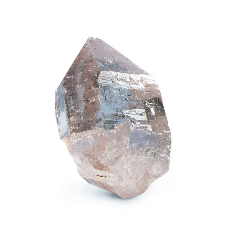 灵石之约天然喜马拉雅单尖白水晶茶晶原石矿标摆件资料库矿石 - 图1