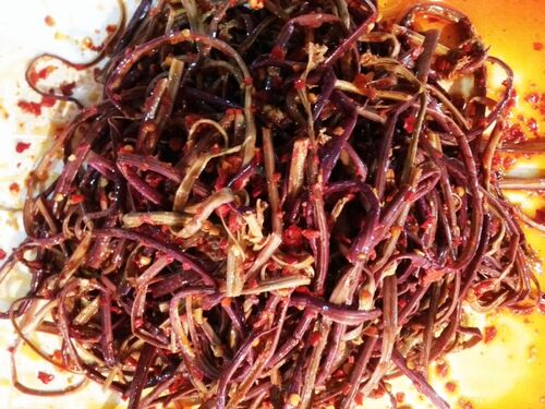 湖南新化特产麻辣菜麻辣砖菜正宗口味特色现做现卖真空包装食品 - 图0